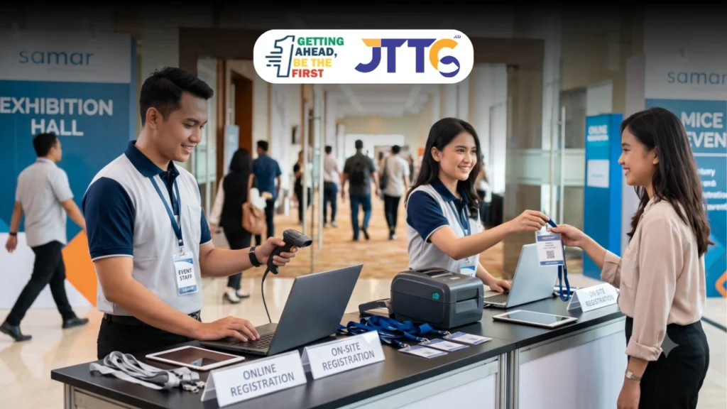 Pelatihan Exhibition Registration Staff